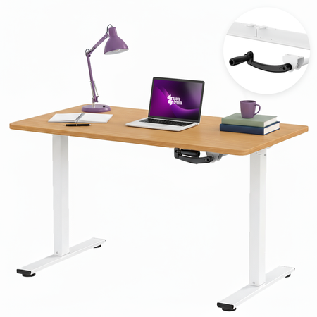 Zestaw ergonomiczny biurko manualne SPE-O113 100×60 + krzesło LUMBO 33