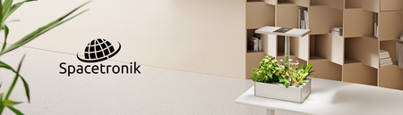 Zestaw DONICZKA  nawadniająca 10L Zielona + KWIETNIK SZUFLADA LAMPA do roślin SMART GARDEN Spacetronik