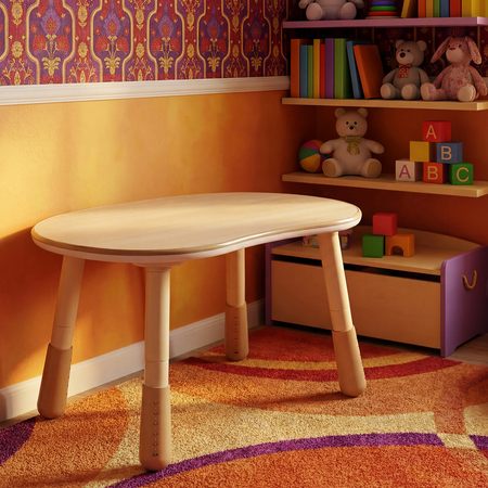 Zestaw mebli dziecięcych Spacetronik – stolik regulowany, sofa i fotelik waniliowy