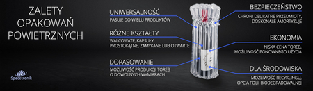 Torba powietrzna, opakowanie nadmuchiwane BAB-01D_60, dwie butelki wina