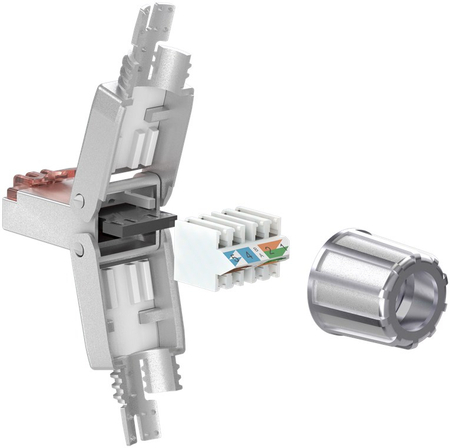 RJ45 8P8C CAT6 STP Twisted-Pair Netzwerkstecker Goobay - zdjęcie 2