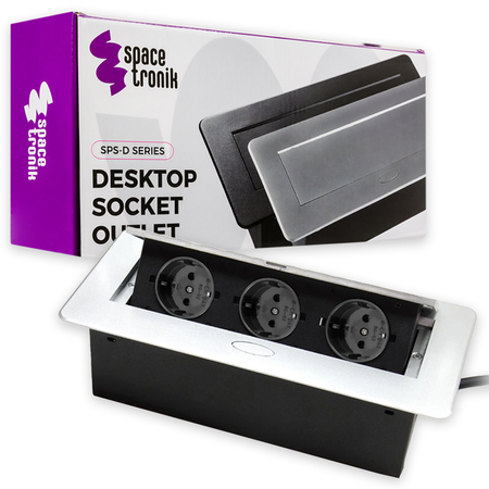 Spacetronik SPS-D33S V2 Arbeitsplattensteckdose Öffnung