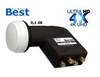 LNB Quad BEST HG 404 Ultra Schwarz 01dB