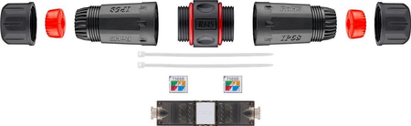 Łącznik kabli sieciowych UTP CAT6 IP68 Goobay