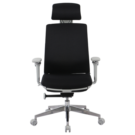Fotel ergonomiczny biurowy 5D z podnóżkiem Spacetronik Albert Czarny