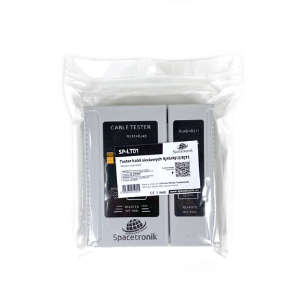 Tester kabli sieciowych RJ45/RJ12/RJ11 Spacetronik SP-LT01