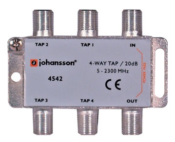 4 WAY TAP Johansson 4-facher Abgriff 20 dB 4542