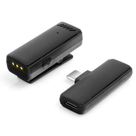 Bezprzewodowy mikrofon krawatowy z etui USB-C Spacetronik SPU-WM11C