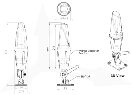 Antena 5G/LTE SISO Poynting OMNI-404