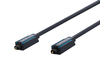 CLICKTRONIC Toslink optisches Kabel + ad. Buchse 2m