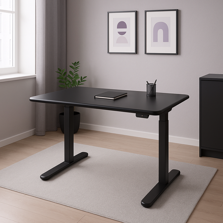 Blat MDF malowany proszkowo 180x80x2.5 Pure Black