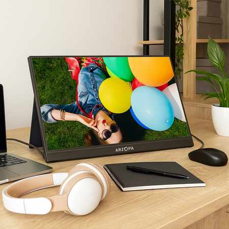 Tragbarer Monitor ARZOPA A1 Gamut - 15.6" Full HD - zdjęcie 2