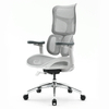 Szary fotel biurowy do ergonomicznego biura - REGULACJA 4D - Spacetronik SPRINGLE 22
