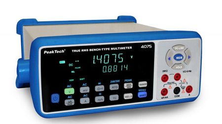 True RMS USB SD BT PeakTech 4075 Tischmultimeter