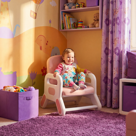 Fotel dziecięcy Spacetronik XD SPC-XD-22 Różowy - zdjęcie 2