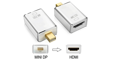 Adapter wtyk mini DisplayPort - gniazdo HDMI 4K SPMD-H02