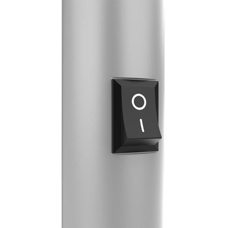 Lampa podłogowa biurowa LED GLOW D20 80W Srebrna