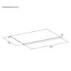 Narożna podkładka PVC Spacetronik SPB-003_0 60x30