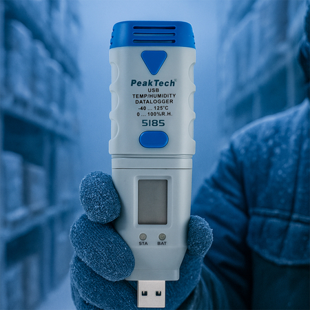 Feuchte-Temp-USB-Datenlogger PeakTech 5185 - zdjęcie 2