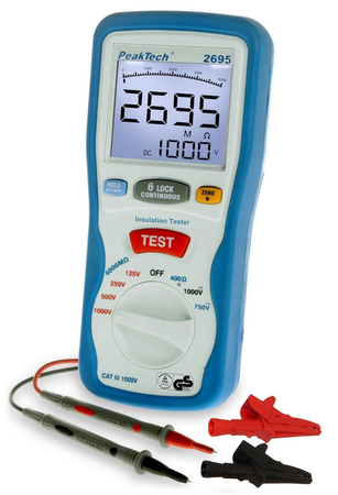 Cyfrowy Tester Izolacji 1000V 4000Ohm PeakTech 2695