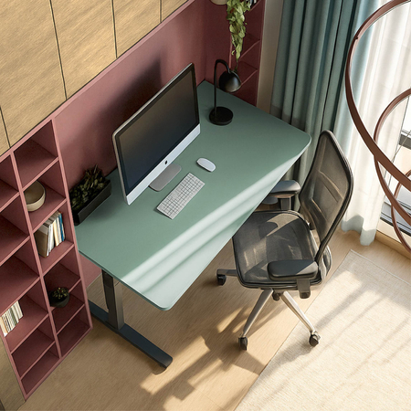 Blat MDF malowany proszkowo 180x80x2.5 Sage Green