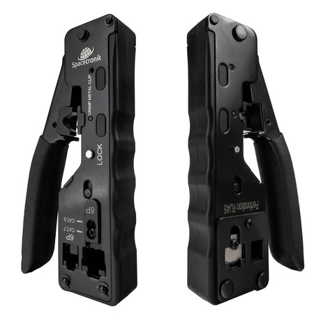 Zaciskarka RJ przelotowa do RJ45 RJ12 RJ11 Spacetronik PT-CT02