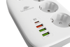 Inteligentna listwa zasilająca Spacetronik SL-PS27 z 3 AC 4 USB