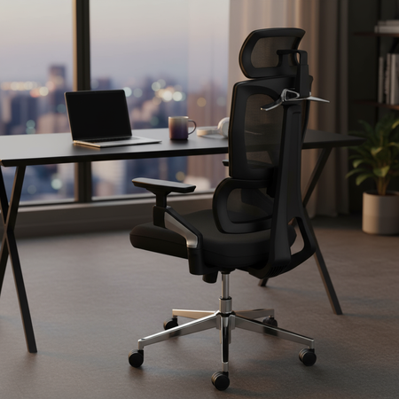 Fotel biurowy obrotowy z podłokietnikiem 4D BARD - zdjęcie 2