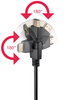Kabel HDMI Obrotowy Goobay Czarny 5m