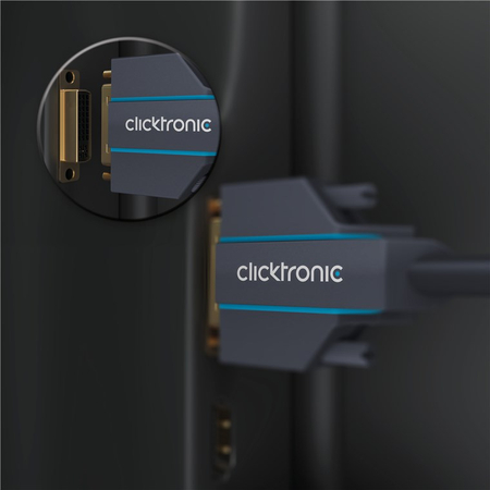 CLICKTRONIC DVI-D - DVI-D (24+1) Kabel 10m