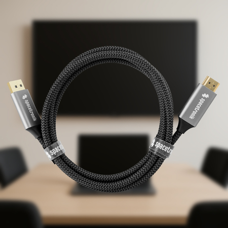 Kabel DP HDMI 4K 60Hz Spacetronik KDH-SPA020 2m - zdjęcie 2