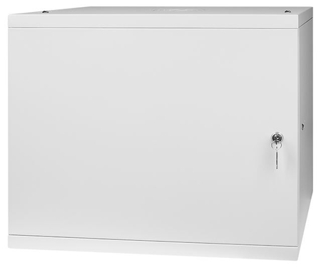 Szafa RACK 19'' 9U 450mm SZARA Drzwi stalowe