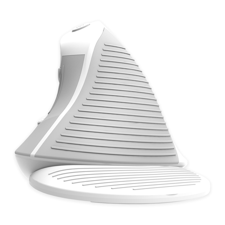 Ergonomic Delux M618G DB Maus weiß staubfrei