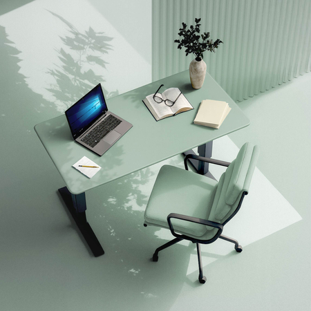 Blat MDF malowany proszkowo 180x80x2.5 Sage Green