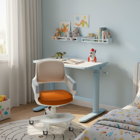 Fotel obrotowy dziecięcy Spacetronik XD SPC-XD09H Brązowe - zdjęcie 2