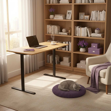 Elektryczne biurko Spacetronik Moris 121BO 120x60 Outlet C+