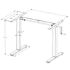 Stelaż Biurkowy Regulowany Manualnie SPE115MB