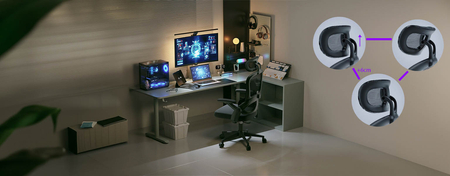 Wygodne krzesło biurowe, ergonomiczne do biurka Spacetronik DORIS 10