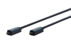 CLICKTRONIC Toslink optisches Kabel + ad. Buchse 2m