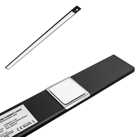 Bezprzewodowa lampa LED Czujnik ruchu 80cm Czarny Outlet B