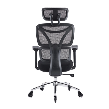 Zestaw do nowoczesnego biura: biurko elektryczne + fotel + szafka czarny