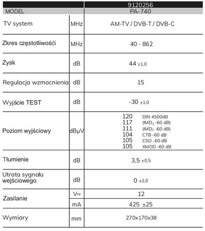 Wzmacniacz ALCAD PA-740 (TM-101/TM-111)