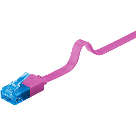 LAN Patchcord CAT 6A UTP FLAT rosa 2m