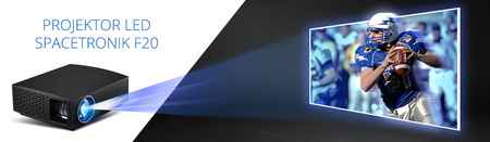 Projektor Kina Domowego LED Spacetronik F20 4800 lms 1920x1080px Czarny