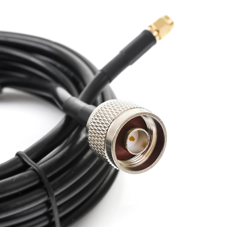 Kabel GSM przewód antenowy Spacetronik wtyk N wtyk SMA LMR240 3m
