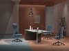 Krzesło biurowe ergonomiczne OUTLET Spacetronik HAVARD-02 brązowe
