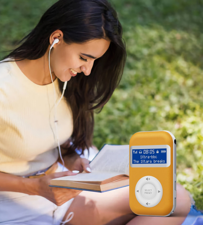 Przenośne kieszonkowe Radio DAB+ FM z ekranem LCD wbudowanym akumulatorem