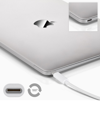 USB-C - USB-C 3.2 Gen1 Kabel Goobay weiß 1m - zdjęcie 2