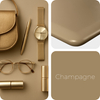 Blat MDF malowany proszkowo 120x60x2.5 Champagne