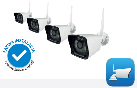 Zestaw Skymaster NVR BOX 4xCam WiFi